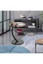 C-Shaped Home Side Tables,Simple Coffee Table and Sofa Side End Table, Sofa Side Table,Small Coffee - 8