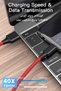 كابل USB Type C، عبوة من قطعتين بطول 2 متر/6 أقدام، كابل شحن USB A إلى C مضفر من مادة PVC، نقل بيانات بسرعة 480 ميجابت في الثانية، 2.4 أمبير. - 3