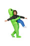 Kids Inflatable Alien Costume, Inflatable Green Alien Mascot Costume Party Cosplay Clothing Masquerade Halloween Party Festival Stage Performance - 7