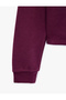 Comfortable Fit Long Sleeve Asymmetrical Collar Off-The-Shoulder T-Shirt - 3