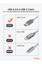 كابل كيبل كرييشن 1.6 قدم مجدول قصير من نوع USB A إلى C، كابل شحن سريع 3 أمبير - 2