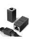 محول شبكة DDB RJ45 عدد 6 قطع، موصل إيثرنت، موصل داخلي متوافق مع Cat7/Cat6/Cat5e/Ca - 4