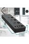 وصلة تمديد كهربائية مع 3 منافذ USB |   شريط طاقة بطول 5 أمتار، مقبس عالمي بثلاثة مخارج |   سمارت تشا - 5