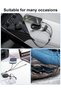 كابل شحن متعدد الاستخدامات قابل للسحب 3 في 1، شحن سريع 100 واط من USB-C/A إلى Lightning/USB-C/Micro USB - 8