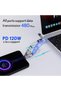 كابل USB C قصير 4 في 1 بطول 0.18 متر وقدرة 140 واط، كابل USB C و Lightning - 7
