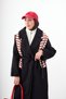 Women's Button Detail Waist Tie Cashmere Coat Black - 3