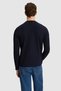 Men's Navy Blue Crew Neck Slim Fit Basic Sweatshirt 50329385-Vr033 - 5