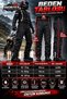 100% Water Windproof Reflective Detachable Extra Fiber Lining Reinforced Biker Raincoat Pants - 8