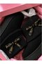 Ribbon Couture Black Knitwear Plush Textured Boots