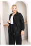 Plus Size Premium Quality Lace and Sequin Embroidered Suit - 8