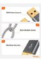 كابل كيبل كرييشن 1.6 قدم مجدول قصير من نوع USB A إلى C، كابل شحن سريع 3 أمبير - 3