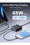 محطة شحن Nexode بقوة 65 واط مع 5 منافذ USB-C، محول شحن سريع بتقنية GaN - 3