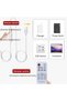 شريط إضاءة LED بتقنية COB يعمل بـ USB 5 فولت مع جهاز تحكم عن بعد قابل للتعتيم، 9.84 قدم/3 متر، أبيض بارد 6500 كلفن، 320 مصباح LED لكل متر، عرض 8 مم - 5