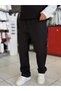 Black Panda Fabric Pipe Leg Sweatpants Mrk-2875