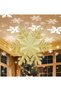 Christmas Tree Topper Lighted with Built-in Led Rotating Snowflake Projector Lights 9.6” Hollowed Tree Topper with Gold Spangles Plug In for Indoor Home Xmas New Year Party Tree Decor