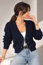 Women's V-Neck Buttoned Front Thessaloniki Knitwear Cardigan - 2