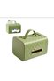 Bag Luxury Napkin Box - Multifunctional Tissue Box with Phone and Remote Control Stand - Quilted Leather Look Plastic
