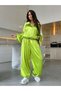 Silk Satin Zippered Top and Bottom Set - 3