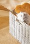 Children's Room Washable Gray Pp Rattan Closet Laundry Toy Organizer Storage Basket Organizer 33X33X33 - 3