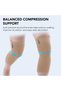 Tubular Elastic Knee Cap, Knee Support to provide Knee Pain Relief, Knee Cap For Sports, Football, Cricket, Walking And Workout (IN PAIR) - Small (Beige) - 4