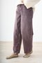 Women's Washed Detail Tasseled Baggy Trousers Brown - 4