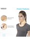 Cervical Collar (Philadelphia)- Rigid Neck Brace for Cervical Spine Immobilization and Pain Relief, Firm Neck Support for Fractures and Post-Surgery, for Men and Women- Medium (Beige) - 4