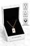 Gold Color a Heart Figured Playing Card Women's Necklace & Stainless Steel Red Heart Tarot Ace Pendant - Ace of Hearts Lover Friend Couple Gift Necklace