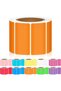1 Rolls Rectangle Thermal Labels Self Adhesive Labels Stickers 2" x 1" Orange Rectangle Coding Label