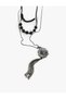 Floral Chain Tassel Multiple Necklace - 2