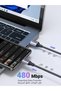 Type C Cable 0.25M，Short Braided 18W Fast Charging Cable - 4