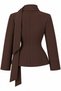 Brown Padded Jacket with Scarf Detail - 2Y85175 - 2