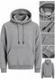 Men's Winter Cotton Lined Oversize Hooded Sweatshirt Hoodie - E237 - 5