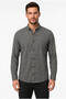 Black Dynamic Fit Slim Fit Button-Down Collar Long Sleeve 50% Cotton Shirt