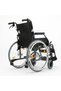 20 Inch Lightweight Aluminum Folding Manual Wheelchair, 17kg Portable Mobility Chair, 136kg Capacity, Flip-Up Armrests, Quick-Release Rear Wheels, Swing-Away Legrests, Travel Wheelchair - 3