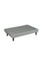 Modern Convertible Sofa Bed in PU Leather, Convertible Recliner for Living Room, 180 x 92 x 81 cm, Grey - 4