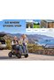 E60 Pro-A, All Terrain Foldable Electric Wheelchair, SUV-Inspired Power Chair & Mobility Scooter, 12-Inch Wheels, Shock-Absorbing Suspension, Smart, Travel for Adults & Seniors (Black & White) - 6