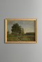 Wooded Path in the Green Meadow - Vintage Patterned Painting - Fine Model
