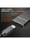 محرك أقراص صلبة محمول بتقنية SSD، سعة 1 تيرابايت، منفذ Type-C، USB 3.1، مقاوم للصدمات، مصنوع من سبائك الألومنيوم، متوافق مع أنظمة التشغيل Windows XP/Win7/Win8/Win10/Mac OS/Linux (باللون الأسود). - 5
