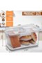 Bread Box Bread Boxes for Kitchen Counter Airtight, Time Recording Bread Storage Container with Lid, - 2