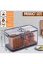 Bread Box Bread Boxes for Kitchen Counter Airtight, Time Recording Bread Storage Container with Lid, - 2