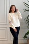 Sweatshirt with Embroidery on the Front and Sleeves