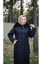 6008 Quilted Coat with Fish Scale Detail - 5