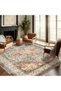 Carpet Rug Anti-Slip- Size- 122 x 183 (4x6 ft) | Color- Rust - 4