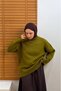 Yeşil Lorette Triko Kazak - 5