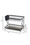 2 Tier Dish Drying Rack, Perfect for Kitchen and Organizing. - 5