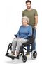 BREEZY Style 16 Inch Lightweight Folding Transit Wheelchair, 9kg Aluminum Transport Chair, 125kg Capacity, Adjustable Armrests & Legrests, Compact Travel Wheelchair for Seniors, Adults & Caregiver - 7