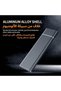 محرك أقراص صلبة محمول بتقنية SSD، سعة 1 تيرابايت، منفذ Type-C، USB 3.1، مقاوم للصدمات، مصنوع من سبائك الألومنيوم، متوافق مع أنظمة التشغيل Windows XP/Win7/Win8/Win10/Mac OS/Linux (باللون الأسود). - 7