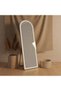 Full Length 150 L x 40 W CM LED Light Arched Shape Mirror With Stand, Smart Touch Switch for Lightning, Great for Bedroom, Living Room and Entrance - Black Border - 5