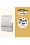 NIIMBOT B1/B21/B3S Label Maker Tape Clear Round Label Name File Folder Waterproof Sticker Label for Daycare, Travel, Baby Bottles, Lunch Boxes and Cups, School Supplies, 50x50mm,150 Label/Roll - 2