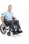 Style 18 Inch Lightweight Folding Transit Wheelchair, Aluminum Transport Chair, 125kg Capacity, Adjustable Armrests & Legrests, Compact Portable Travel Wheelchair - 3